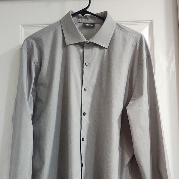 Kenneth Cole Reaction Gray Dress Shirt - Picture 4 of 14